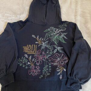 Mauve Embroidered Hoodie Size XL